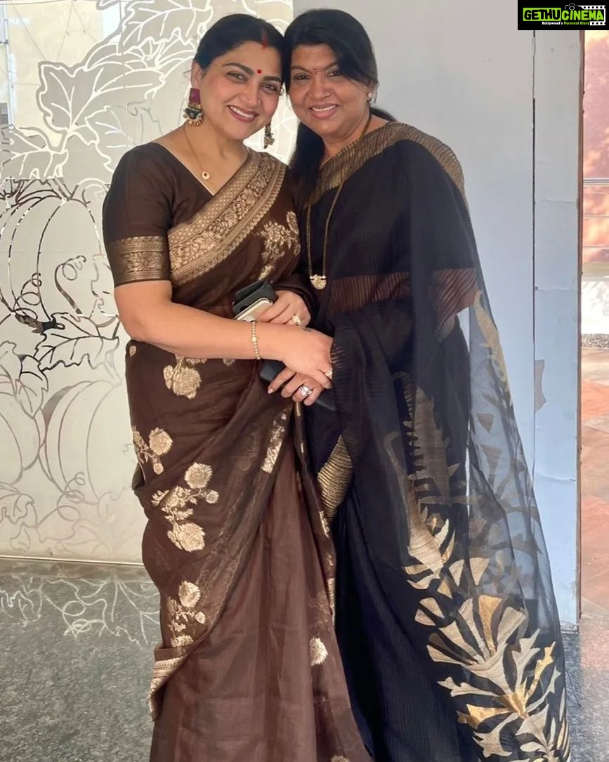 Kushboo Instagram - A day spent with your bestie is sure to bring back the zing in your life.. @sujataavijaykumar @anushavijaykumar ❤️❤️❤️❤️❤️❤️