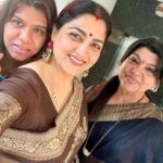 Kushboo Instagram - A day spent with your bestie is sure to bring back the zing in your life.. @sujataavijaykumar @anushavijaykumar ❤️❤️❤️❤️❤️❤️