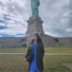 Kushboo Instagram - Sweet dreams are made of these!! Visiting New York after 33 long years. Had to be something special. And it indeed is very special! And this wouldn't have been possible without @gtholidays.in . Meticulously planned with the best of luxury and comfort. Thanks a ton to the team. #memories #memoriesforever❤️ #statueofliberty #newyorkcity #newyorkdreams #traveldiaries #usa🇺🇸 @gtholidays.in
