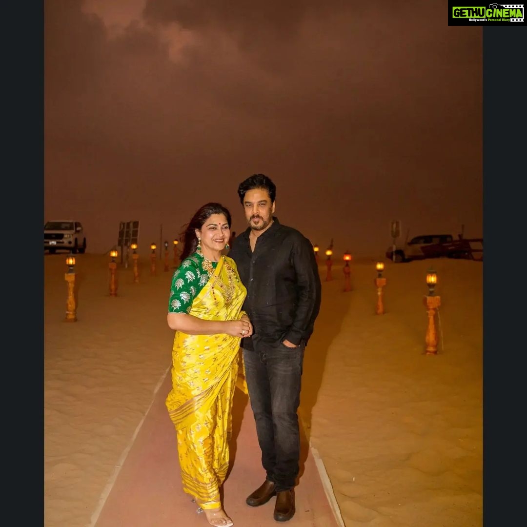 Kushboo Instagram - When it rains unexpectedly, it's a blessing they say. Our desert safari was more memorable as it rained cats n dogs. But we loved it when it is pre-planned and every detail looked into to make it more memorable. Thank you @gtholidays.in for making it more beautiful ❤️❤️