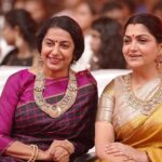 Kushboo Instagram - Celebration is all about love, hugs and happiness. ♥️♥️ #ponniyinselvan #PS2AudioTrailerLaunch @suhasinihasan #AishwaryaBachchan @shobana_danseuse @anisundar_