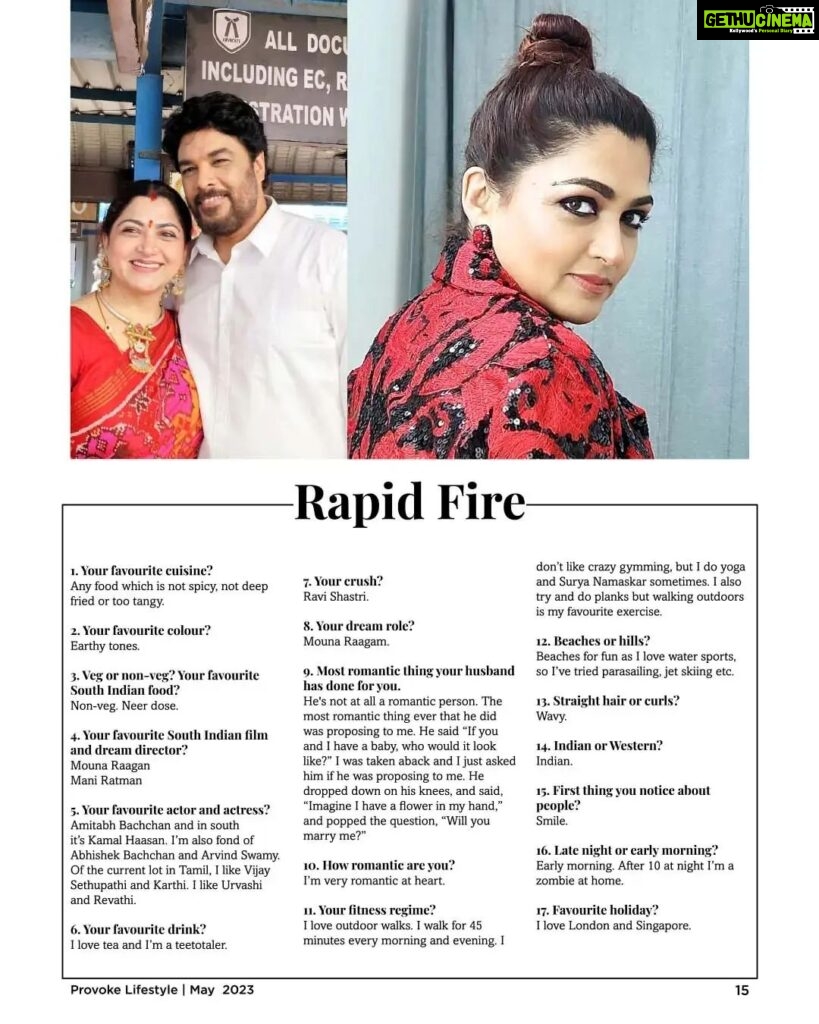 Kushboo Instagram - From Superstar to Super Mom: Swipe Left ! Check out our latest interview as we get up, close & personal with the one & only, vesatile & vivacious supermom Khushbu Sundar in the May Issue of Provoke Lifestyle Magazine. Happy Mother’s Day to all the wonderful moms 🌸💝 #khushbu #khushbusundar #khushboo #ProvokeLifestyle #provokemagazine #stayprovoked #instagood #instagram #instafashion #instadaily #movie #celebrity #trending #mom #superstar #may2023 #mothersday
