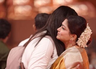 Kushboo Instagram - Celebration is all about love, hugs and happiness. ♥️♥️ #ponniyinselvan #PS2AudioTrailerLaunch @suhasinihasan #AishwaryaBachchan @shobana_danseuse @anisundar_