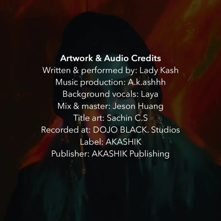 Lady Kash Instagram - My thanks to my team and partners, who contributed to the audio creation of 