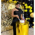 Lahari Shari Instagram - Cheers to a day as special as me 😇🖤 #happybirthday #birthdaygirl #birthdaywishes #happysoul #happylife #happymoment Designer : @gauravguptaofficial Stylist : @adamohyd Hyderabad