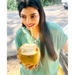 Lahari Shari Instagram - I’m like a coconut. I’m tough to crack, but super sweet on the inside.🥥🌴 #coconutwater #goodvibes #keralaspecial #happymood #traveling #shootdiaries Kerala - Kochi