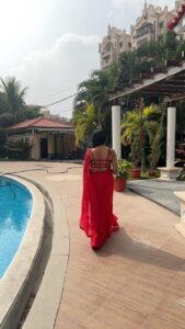 Lahari Shari Instagram - A little contour and confidence ❤️ Designer and Stylist : @adamohyd #goodvibes #happysoul #lovemyself #lifeisbeautiful #reels #trendingreels #reelsinstagram Hyderabad