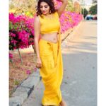 Lahari Shari Instagram - Joy is not in things, it is in us 🌻💛 #goodmorning #happymood #happyweekend #lovenature #lovemyself #positivity #lifeisgood Designer and Stylist : @adamohyd