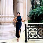 Lahari Shari Instagram - Sending my warmest thoughts and Christmas spirit on your way.🖤 Designer and Stylist : @adamohyd #celebrations #happymood #lifeismagical #loveforever #bestlife #actress #tollywood Leela Palace Hotel, Old Airport Road, Bangalore