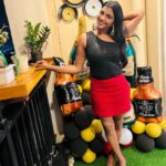 Lahari Shari Instagram - Enjoying life as it is.❤️🖤 #goodevening #birthdaygirl #birthdayparty #smilealways #happymoments #positivity #lovemylife #lifeismagical Designer and Stylist : @adamohyd Hyderabad