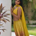 Lahari Shari Instagram - Time to chill for the weekend💛🌻 Stylist : @adamohyd Attire : @ohanahyd #happysunday #beautifullife #happysoul #positiveenergy #thoughtful #lovemyself #lifeismagical Hyderabad