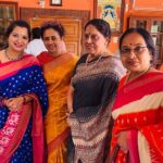 Lakshmy Ramakrishnan Instagram – It was such a spectacular event , organised by #Vanavil, honouring #Sivasankari Amma , on her ‘Saraswathi Samman’ , pleasure meeting darling @singermahathi and her dynamic, enterprising, super talented Mom. Her school of arts students put up a spectacular show, so so wonderful to see the kids in traditional attire, singing Bharathiyar songs🙏❤️