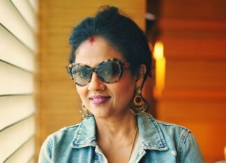 Lakshmy Ramakrishnan Instagram - Experimenting with the look😁 #BeautifulMinds today’s shoot , with a ⭐️