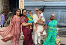 Lakshmy Ramakrishnan Instagram - Temple visit for me, is way of saying thank you to the Universe, connecting with the community ( I mean , local people) and taking in positive vibes, I am dependant on my #faith for #strength and #hope , it is purely personal❤️