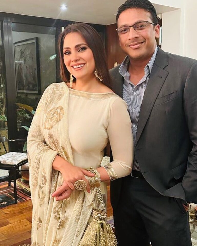 Lara Dutta Instagram - So the husband and I stepped out tonite!!! @mbhupathi Why was this momentous??? Taking Mr. Bhupathi to a fashion event, much less an exhibit is a minor miracle!!! The @nmacc.india inaugural nite 2 was a feast for the eyes!!! The exhibit was breathtaking in everyway!! I could see future generations taking in another exhibit at a future date and some of the clothes on display could be some of the fantastical creations that were on the red carpet tonite!! But, getting back to my husband…. Who must have stepped on atleast 10 trails, capes, feathered plumes tonite!! At one point he imagined that if he had the misfortune of stepping on someone’s trail and the gown ripped off, the lady in question, ( in this case a gorgeous blonde) would be left in her bikini underneath. I felt it was my moral duty to give him a reality check and confirm that in all probability it would be double Spanx and grandma underwear!! All said and done, the Bhupathi’s had a rather enjoyable, rare night of socialising out. Saw and met some gorgeous people and the Ambani family were ever so gracious hosts.