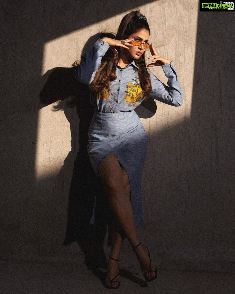 Lavanya Tripathi Instagram - Everyone should believe in something, With these sunglasses, I believe I should be at the beach 🏝️ . . . Wearing @shahinmannan X @elevate_promotions Styled by @rashmitathapa Shot by @kalyanyasaswi