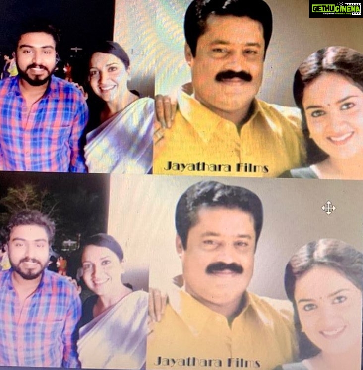 Lena Kumar Instagram - Thanks for this collage @actorgokulsuresh ❤️. It’s rare to look exactly like your father … but a pic like this is way more rare 😍. Pic with @actorgokulsuresh taken on set of IRA movie and pic with @sureshgopi taken on set of RANDAAM BHAAVAM. #movies #actor #onlocation #over #the #years #maranittumenthino Kerala