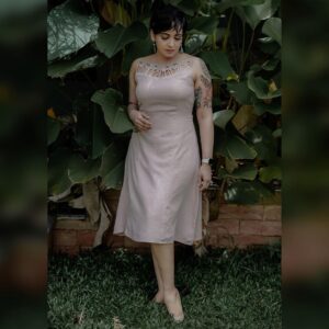 Lena Kumar Instagram - ❤️
@fashionbaycouture @vineeshsmoke 
 @shezone_makeup 
 @dcjewellers.official 
 @devieventresort