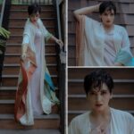 Lena Kumar Instagram - Flowing couture…, @fashionbaycouture @vineeshsmoke @shezone_makeup @dcjewellers.official @devieventresort Fashion BAY