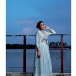 Leona Lishoy Instagram - Sky so blue 💙 Picture credits- Jamesh Kottakkal @jameshshow publication :@star&style Makeup :@vijeshmakeovers Outfits: @stylebyirinealby @elzas_couture Location : @bluesereneresorts guruvayoor image correction: @shuhaib_.ls. #celebritychat #fashionphotography #jameshshow #behindthescenes #fbmemories #instadailyphoto #leonalishoy #manoramaweekly