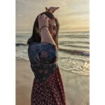 Leona Lishoy Instagram - Beneath the sunlight’s glow ✨ . . 📸 @iambobbyeric #sunrise #chennaimornings Kovalam, Tamil Nadu, India