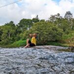 Leona Lishoy Instagram - I wish I could do this every morning- listening to the gentle sound of water,the chirping of birds 💚 and breathing fresh air.
