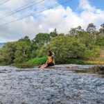 Leona Lishoy Instagram - I wish I could do this every morning- listening to the gentle sound of water,the chirping of birds 💚 and breathing fresh air.