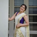 Leona Lishoy Instagram - 🌼Onam ‘22🌼 . . 📸 @vyshnavphotography Edit @vishnu_thachan Hair @makeover__by__swetha