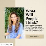 Lisa Ray Instagram - I am so proud of @bysarahamdan We forged an instant connection - Sara is talented, determined, beautiful, supportive and damn funny - as the world will soon see. Writing is such a solitary and occasionally dispiriting pursuit that the sheer gumption to finish a book- never mind plough through multiple drafts - and then get published is in itself a singular achievement. When talented and wonderful souls win - I feel we all drink from the well of optimism and goodness. Well done @bysarahamdan 🎈 #Repost @elfdubai with @use.repost ・・・ 𝐂𝐨𝐧𝐠𝐫𝐚𝐭𝐮𝐥𝐚𝐭𝐢𝐨𝐧𝐬! 🎉✨ Our First Chapter fellow Sara Hamdan has achieved a regional first in publishing: her debut novel, 𝘞𝘩𝘢𝘵 𝘞𝘪𝘭𝘭 𝘗𝘦𝘰𝘱𝘭𝘦 𝘛𝘩𝘪𝘯𝘬?, got snapped up in a major 𝐭𝐰𝐨-𝐛𝐨𝐨𝐤 𝐝𝐞𝐚𝐥 with US publisher Holt following a highly competitive auction. Sara is a Netflix short story award winner, former New York Times journalist and ex-editor at Google. The novel is the heart-warming story of a young woman’s career aspirations to become a stand-up comedian in New York City as she balances the traditions of her Palestinian upbringing with the need to live life – and to love – on her own terms. It has been pitched as The Marvellous Mrs Maisel meets Crazy Rich Asians. It is scheduled for publication in early 2025. حققت الكاتبة سارة حمدان المقيمة في دب‍‍ي ‌‌إنجازاً إقليمياً‌‌ ‌‌في مجال النشر‍‍، ‌‌إذ‌‌ حصلت‌‌ روايتها الأول‍‍ى،‌‌ "ماذا سيقول الناس؟" ‌‌(‌‌What Will People Think?)‌‌،‌‌ ‌‌على صفقة مع ‌‌دار النشر الأمريكية "هنري هولت‌‌ وشركاه"‌‌ ‌‌بعد مزاد تنافسي.‌‌ ‌‌ سارة حمدان كاتبة حائزة ‌‌على ‌‌جائزة‌‌ "‌‌نيتفلكس‌‌"‌‌ للقصة القصيرة، وصحفية ‌‌سابقاً في ‌‌"‌‌نيويورك تايمز‌‌"‌‌ ومحررة سابقاً في ‌‌"جوجل"‌‌.‌‌ الرواية ‌‌عبارة عن قصة تبعث ‌‌ب‍‍الدفء‌‌ ‌‌وتتابع ال‍‍تطلعات ‌‌ال‍‍مهنية ل‍‍شابة ‌‌عربية ‌‌تطمح بأن‌‌ تصبح‌‌ ‌‌فنانة كوميدي‍‍ة في مدينة نيويورك بينما توازن ‌‌بين ‌‌العادات والتقاليد الفلسطينية التي ترعرت عليها ورغبتها ب‍‍‍العيش ‌‌والوقوع في الحب‌‌ كما يحلو لها‌‌. ‌‌وُصِ العمل بأنه ‌‌عمل يدمج بين كل من قصة مسلسل‌‌ "‌‌السيدة مايزل الرائعة"‌‌ التليفزيوني‌‌ وسلسلة ‌‌"أثرياء آسيويون‌‌ مجانين"‌‌.‌‌ ومن المقرر ‌‌نشر الكتاب‌‌ في مطلع عام ‌‌2025‌‌.‌ @utapublishing