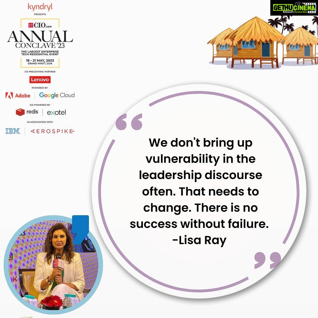 Lisa Ray Instagram - 🚀 Let's harness the power of knowledge together and pave the way for a brighter digital future with these priceless words from none other than @lisaraniray herself. Know more- link in bio #ETCIOAC23 #LisaRay #KnowledgeNuggets #Goa #CelebritySpotlight