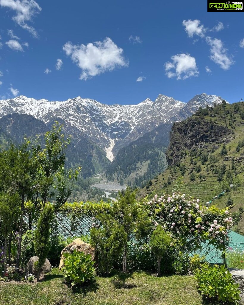 Lisa Ray Instagram - Sublime views of the Himalayas from #sitarahimalaya and one from a day trip to Lahaul. I know I’m obsessed and can easily spend hours merging with the mountains’ many moods. I’m sure there’s a few of you out there who similarly hear your soul sing gazing at these glorious peaks.