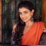 Lisha Chinnu Instagram - 🧡🌻🌺 . . . Photographer @gk_.photography._ Muah @yolo.offl @pavash_ Costume & Styling @labelswarupa #saree #indian #sareelove #ethnicwear #girlnextdoor #love #orange #mood #tamilponnu #actress #womeninpr #musiclover🎶 #womenentrepreneurs Chennai, India