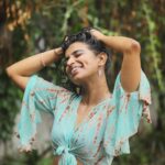 Lisha Chinnu Instagram - He poured a lot of love ❤️ and I said “YES “ Happily . . . #chennairains #love #rain #dance #women #rainshoot #womeninmedia #actorlife #lifeoflee #tamilnadu
