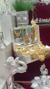 Lisha Chinnu Instagram - Feeling Blessed curating tis special golu set up done for @challani_house_of_silver Witness this spectacular Golu in the Silver Thank you Gautam @gchallani