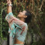 Lisha Chinnu Instagram - He poured a lot of love ❤️ and I said “YES “ Happily . . . #chennairains #love #rain #dance #women #rainshoot #womeninmedia #actorlife #lifeoflee #tamilnadu
