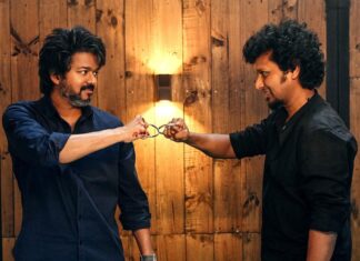 Lokesh Kanagaraj Instagram - Good evening guys! More than happy to join hands with Vijay na once again ❤️🔥 #Thalapathy67 🤜🏻🤛🏻