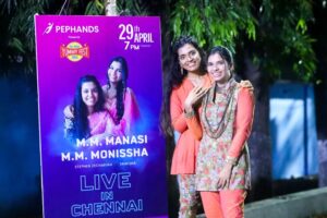 M.M. Manasi Instagram - What a day♥️
You guys were unbelievable ♥️♥️
Thank you for making our #M3Live in Chennai so special...
Can't wait to see you all again🤩🤩 @yummyfest_official @pephands_org

📸 - @chandanramesh24

👗- @madhumithas_atelier
MUA & Hair -  @makeup_with_maks @selva_hair_and_makeup_aritist @roopa_ravi_mua
 
#Foodfestivalchennai #Musicalnight #Concert #LiveMusic #Pephands