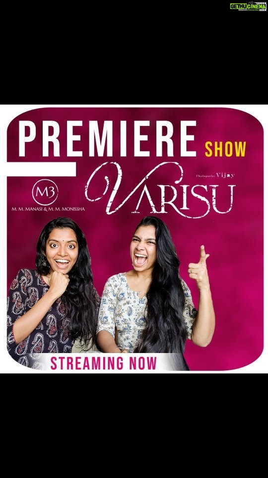 M.M. Manasi Instagram - It was a day to remember. I'm sure you can see the excitement on our faces. Thankyou so much @otfc.official for inviting us to the Varisu Premiere Show to enjoy the film with all of you ♥️We are extremely grateful. Thankyou so much @directorvamshi for making me the voice of Our National Crush @rashmika_mandanna ♥️♥️♥️ and @monisshamm - the voice of @kikivijay11♥️ Trailer cut by @maruthi_editor 🙏 The link to the full YouTube video is in my Bio♥️ #Varisu #VarisuPremiereShow #Reels #DubbingUpdate #Reel #reelitfeelit #Vaarasudu #Telugu #Ranjithame #ThalapathyVijay Chennai, India