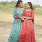 M.M. Manasi Instagram - Some beautiful shots from our latest shoot.. Btw did you check out our latest video? Link in bio 🥰❤️ . 👗- @magizham_boutique 📸- @chandanramesh24 . #mmmanasi #mmmonissha #singer #voiceoveractor #dancereels #dance #twinning #outfitoftheday #twinningoutfits #smilemore #grateful #newvideo