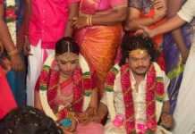 M. Sasikumar Instagram - #Pugazh #Bensiya Best wishes to both of you. It is lovely to see that you both found each other, fallen in love, and now you’re getting married 💐Congratulations on your new journey… @vijaytvpugazh #PugazhBensiya #marriage #HappyWedding 😍👍