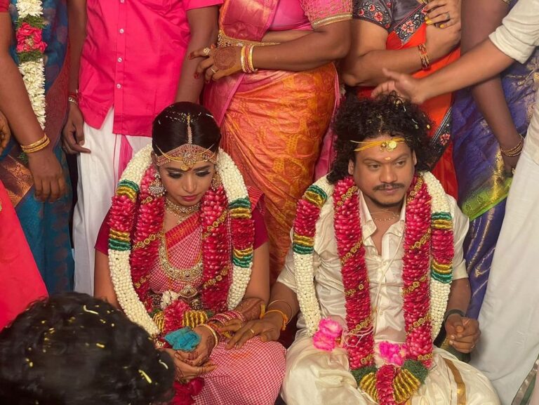 M. Sasikumar Instagram - #Pugazh #Bensiya Best wishes to both of you. It is lovely to see that you both found each other, fallen in love, and now you’re getting married 💐Congratulations on your new journey… @vijaytvpugazh #PugazhBensiya #marriage #HappyWedding 😍👍