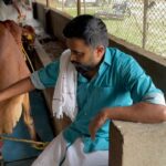 M. Sasikumar Instagram – At my friends @prakruthifarmsanddairy with my friends 🐮
#dairyfarm #happiness  #care 👍