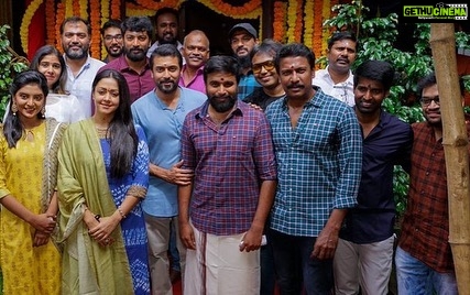 M. Sasikumar Instagram - Happy to share my first time association with Surya sir n 2D family for my friend Rasaravanan’s next direction 👍delighted to work with #jyothika mam n with talented actors n technicians