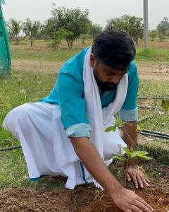 M. Sasikumar Instagram - I've accepted #HaraHaiTohBharaHai #GreenindiaChallenge 
from actor #jayaprakash sir Planted 3 saplings. Further I am nominating @thondankani @yours_anjali  @nikhilavimalofficial 
to plant 3 trees & continue the chain 👍spl thanks to @MPsantoshtrs garu for taking this intiate 
#green