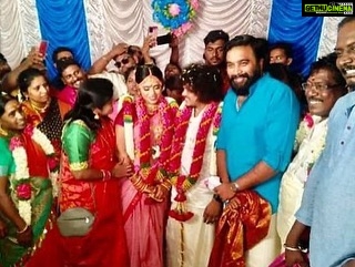 M. Sasikumar Instagram - #Pugazh #Bensiya Best wishes to both of you. It is lovely to see that you both found each other, fallen in love, and now you’re getting married 💐Congratulations on your new journey… @vijaytvpugazh #PugazhBensiya #marriage #HappyWedding 😍👍