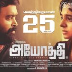 M. Sasikumar Instagram – #Ayothi 25th Day….
Thanks to all for your Love & support 😍🤗
#Ayothi in #cinemas 
@manthiramoorthy_pandiyan @tridentartsoffl @thepreethiasrani @nrrahnanthan