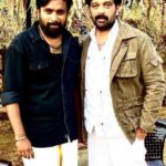 M. Sasikumar Instagram - #Satya and #Paraman😊 With J D Chakravarthy new movie shooting #onlocation #satya #subramaniyapuram