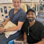 Ma Ka Pa Anand Instagram - Nice meeting this legend @wasimakramliveofficial Bandaranaike International Airport