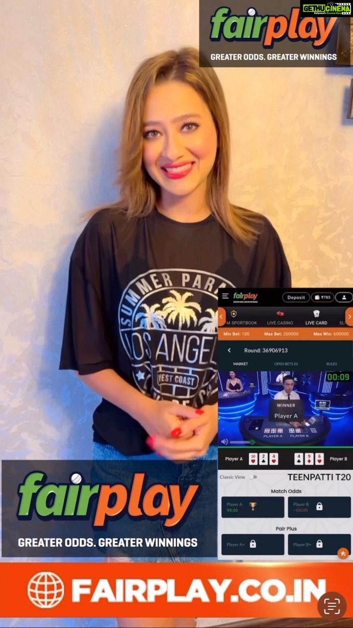 Madalsa Sharma Instagram - 🎁 Use AFFILIATE CODE - MADALSA300 for 300% DEPOSIT BONUS! 💰 It’s your time to RISE & SHINE at India’s 🇮🇳 #1 Betting Exchange - FairPlay Book! ✅💯 | Easiest way to earn HUGE PROFITS 💸 🚦Exclusive 5% LOSSBACK Bonus this NY!🚦from 31st December - 1st January! 🎉 Get, set, bet and WIN! #fairplayindia #fairplay #safebetting #sportsbetting #sportsbettingindia #sportsbetting #cricketbetting #betnow #winbig #wincash #sportsbook #onlinebettingid #bettingid #bettingtips #premiummarkets #fancymarkets #winnings #earnnow #winnow #getsetbet #livecasino #cardgames #betsetwin