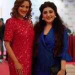 Madalsa Sharma Instagram - Very honoured and humbled to receive the Best Actress Award at “The Global Buisness Awards” 2022 with my favourite @archanakochharofficial who received the Best Designer of the year Award. ❤️❤️